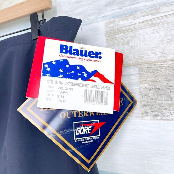 Blauer Gore-Tex Featherweight Shell Rain Pants Black Mens 2XL XLNG 44x34 - Picture 3 of 8